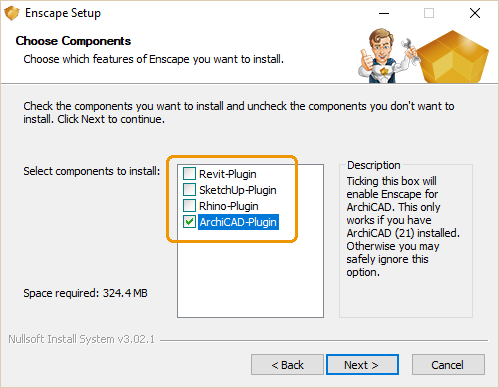 安装Enscape for ArchiCAD