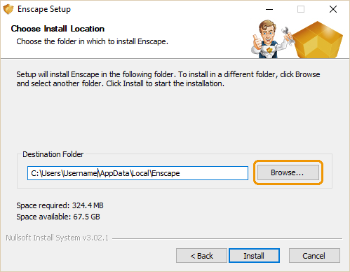选择您的安装位置