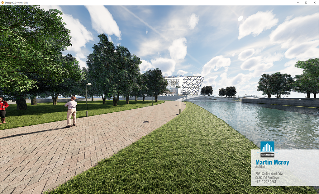 Enscape的自定义屏幕叠加示例