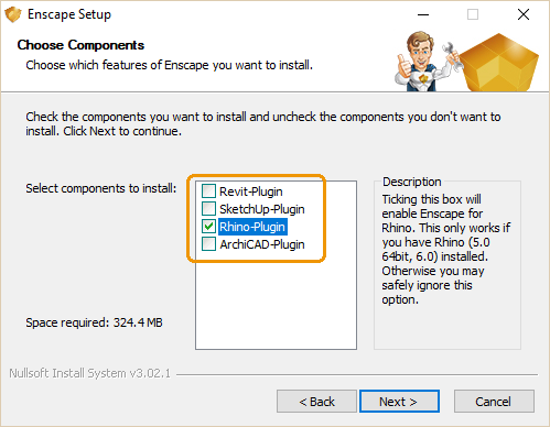 安装Enscape for Rhino