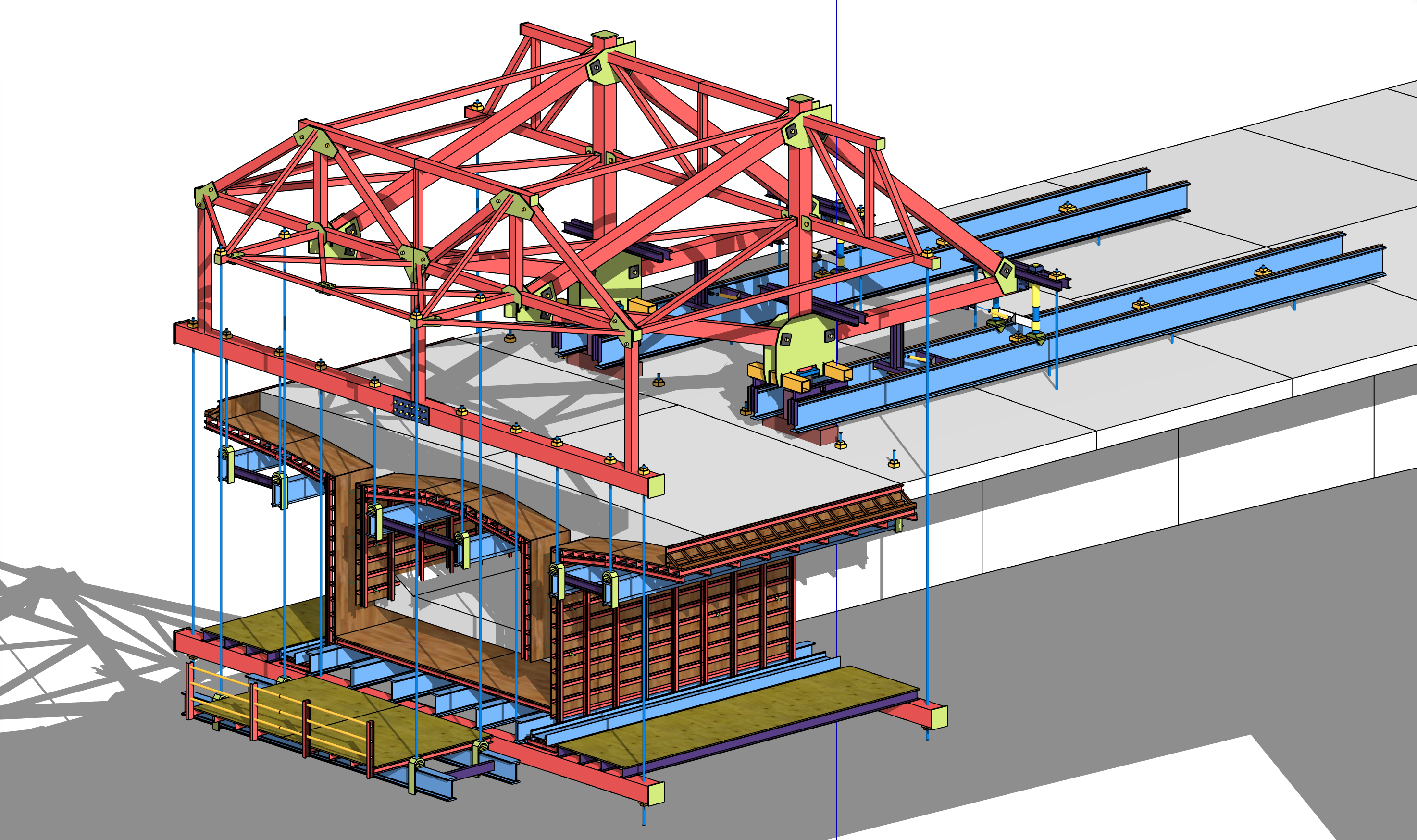 通过SketchUp进行桥墩建模