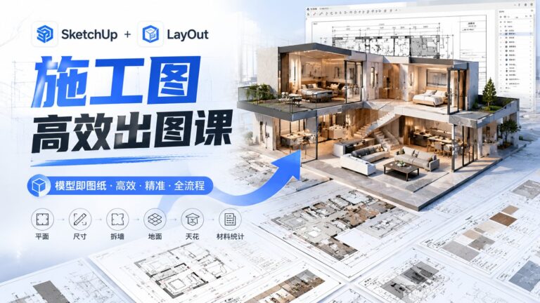 SketchUp+LayOut施工图培训