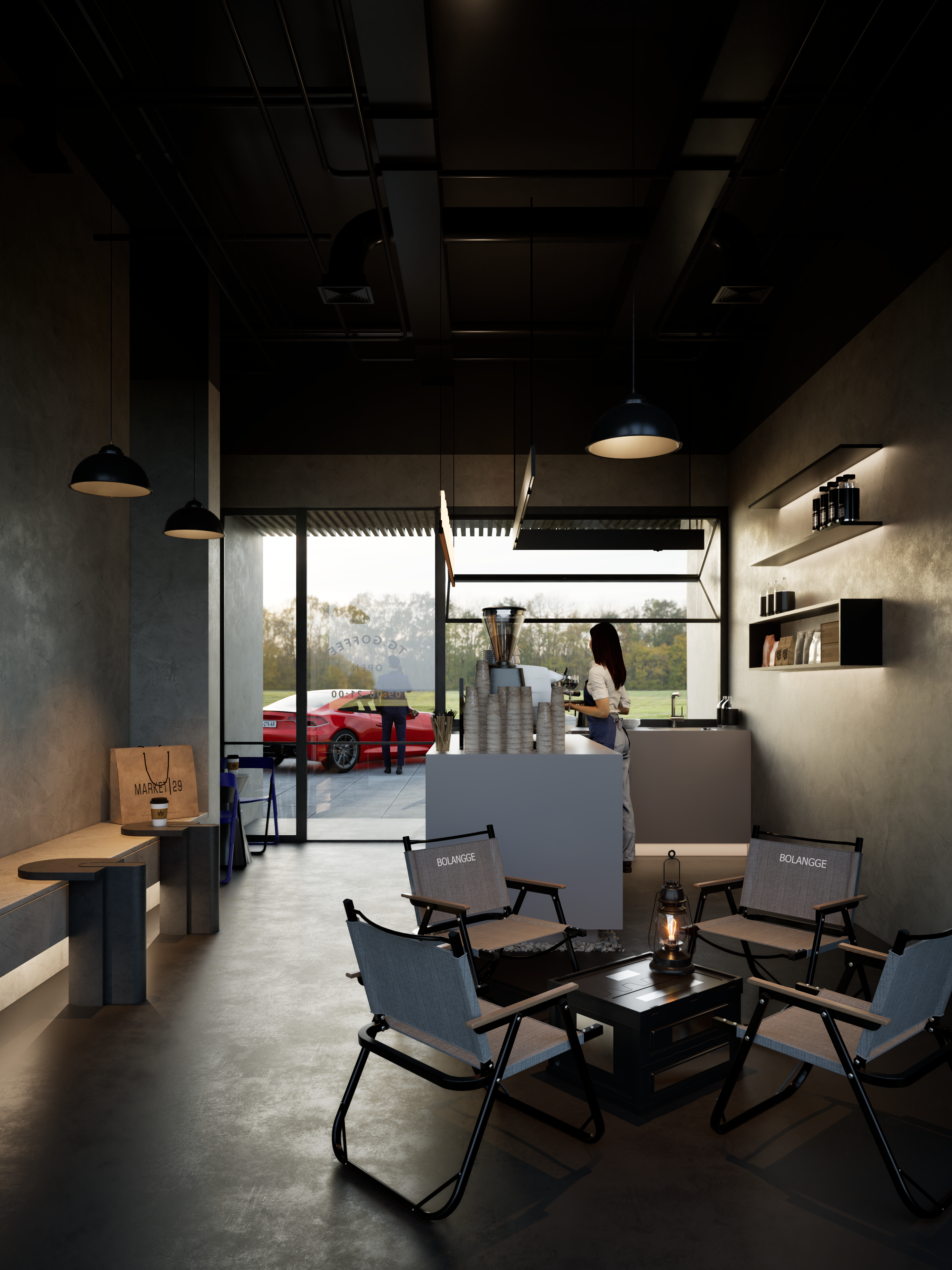 04 工业咖啡厅半日景表现-1