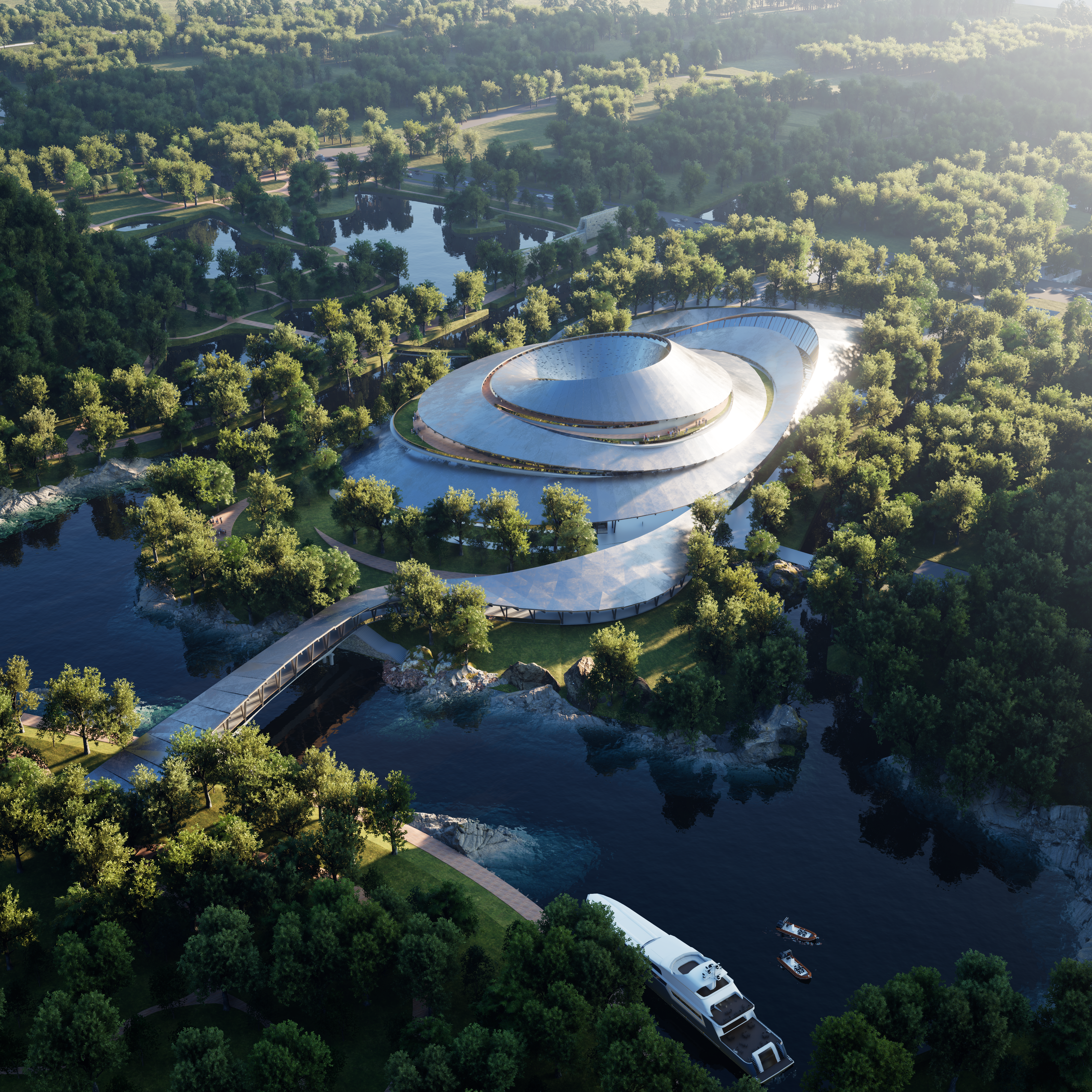 09公建鸟瞰空间表现