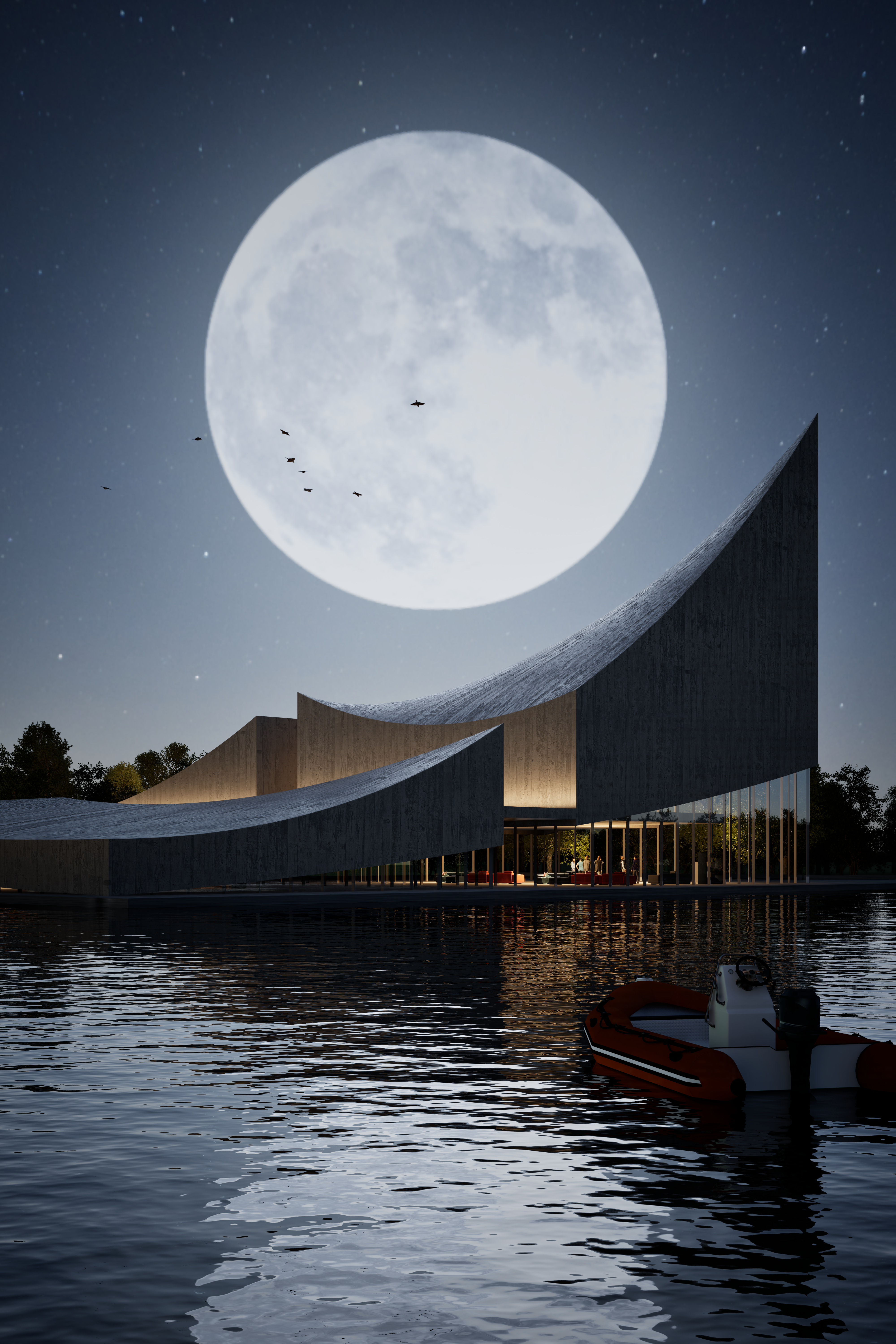 10 博物馆夜景空间表现-2