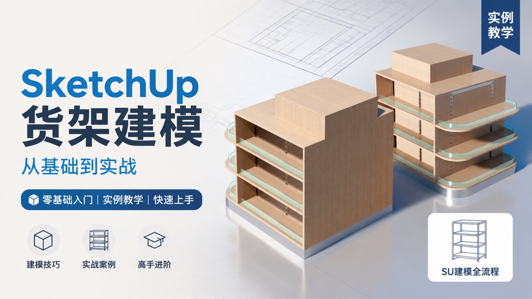 货架建模渲染案例