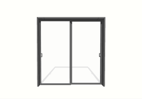 简约钛合金移门