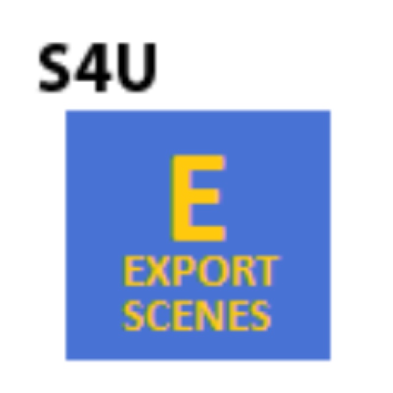 s4u Export Scenes批量场景导出工具
