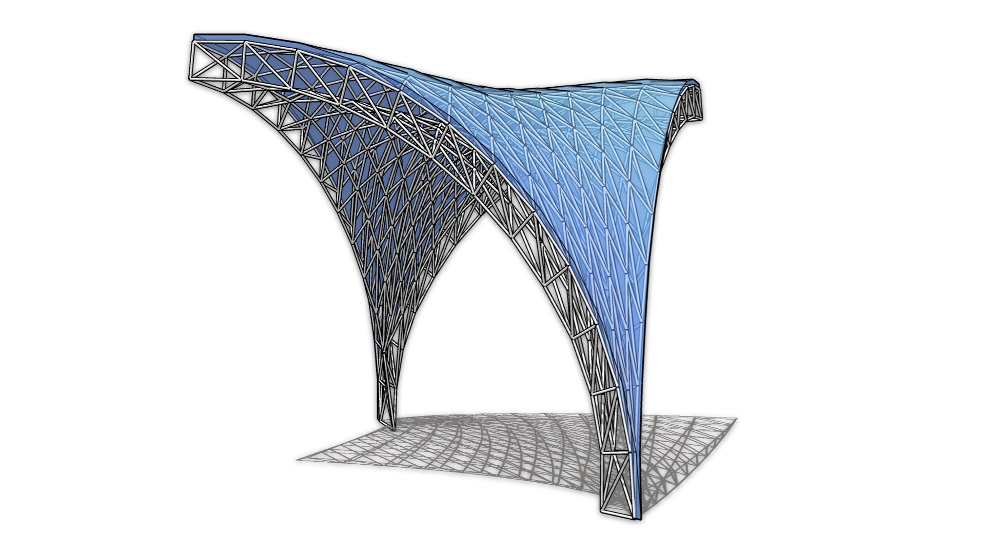 异形桁架结构建模