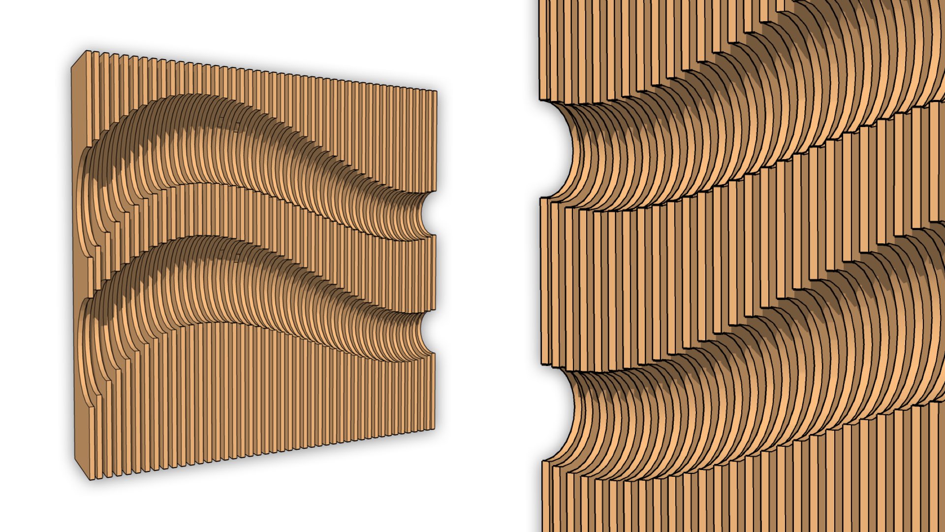 绘制切割造型墙体